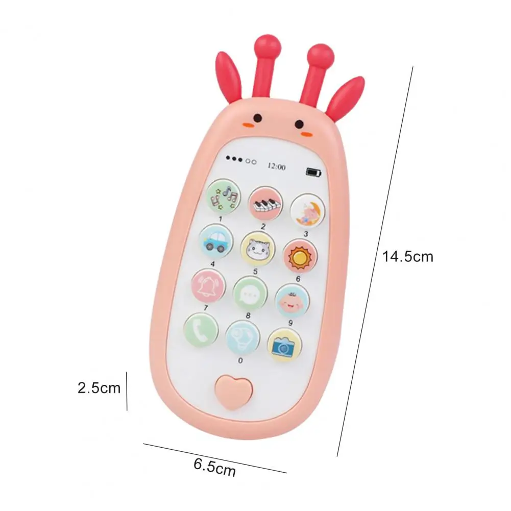 아기 아동용 ABS 어린이 시뮬레이션 전화 모델, 사랑스러운 모양, 빛과 소리, 전화 장난감