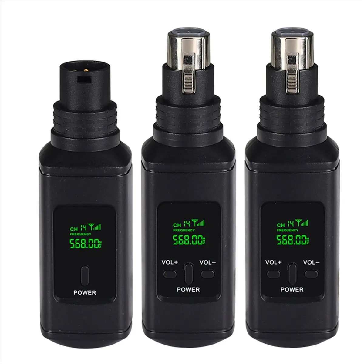 AA19 NEW Wireless Microphone Converter XLR Transmitter and Receiver System for Dynamic and 5V Condenser Microphone