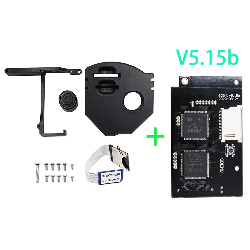 

New DC V5.15B GDEMU Optical Drive Simulation Board For Sega DreamCast With Colorful Remote SD Card Mount Kit Extension Adapter