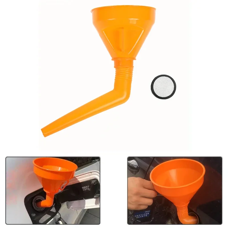 1pcs Large caliber refueling funnel for household cars, designed for water connection without hand support Accessories