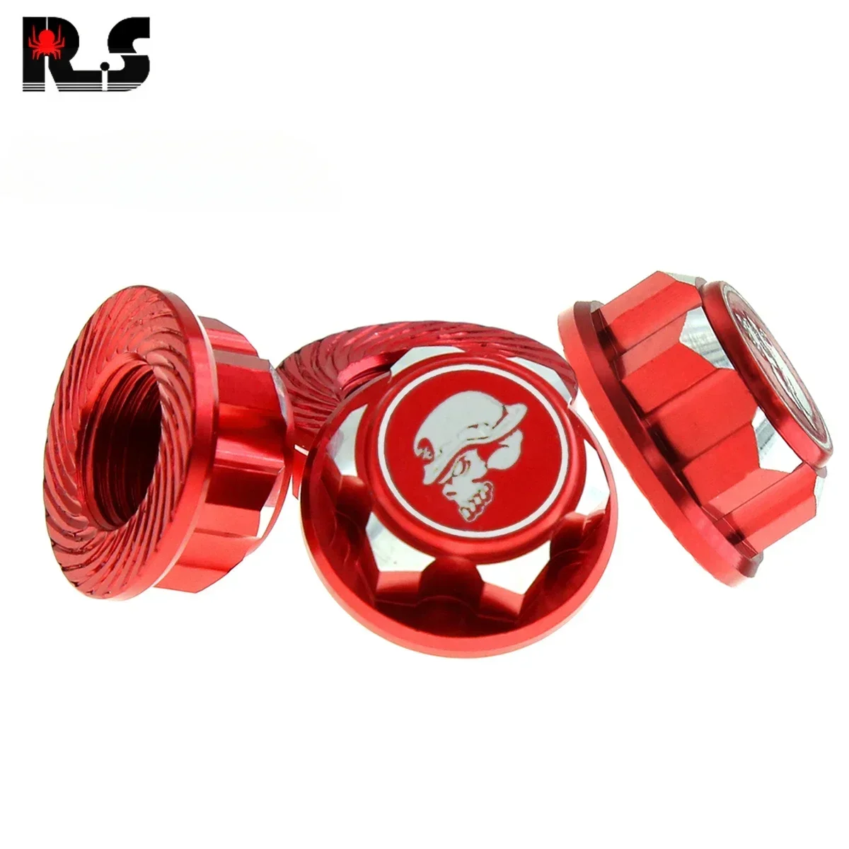 E-star Hub 4pcs 17mm Metal Hex Wheel Nuts 1.25 Thread Dustproof Anti-Skid Non-slip for Traxxas X-Maxx Summit E-Revo Sledge Buggy