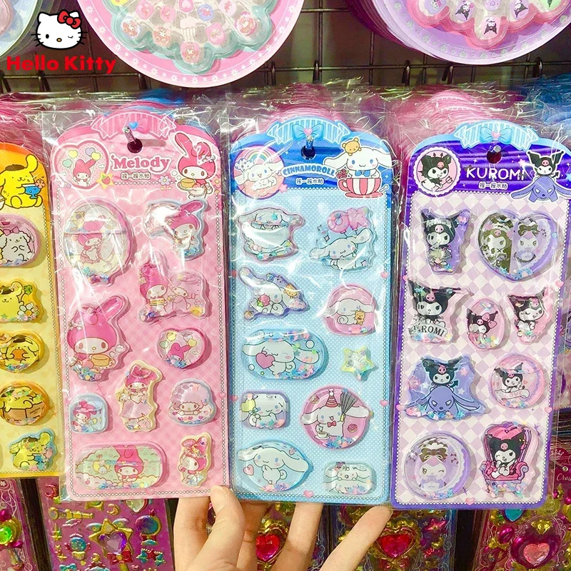 

Наклейки Sanrio Hello Kitty 3D Shake для декора блокнотов, альбомов, дневников, тетрадей, школьных принадлежностей, детских игрушек