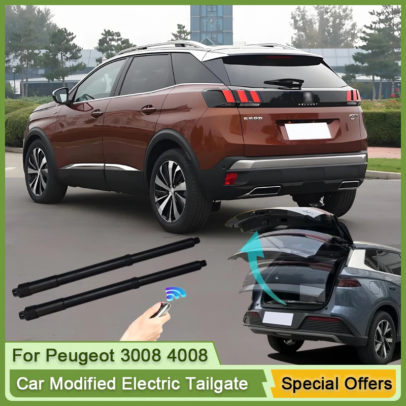 For Peugeot 3008 4008 P84 2016~2026 Car OEM Electric Tailgate Lift System Kit Auto Tail Gate Opener Automatic Lifting Rear Door