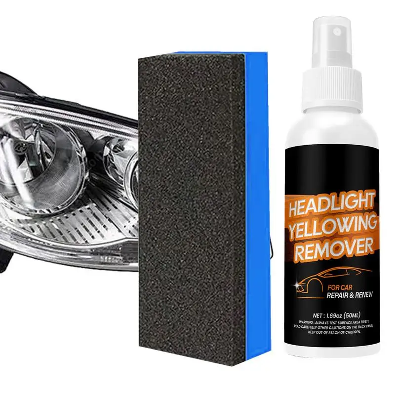 Headlight Yellowing Remover Scratch Remover Repair Fluid Headlight Renewal Polish And Maintenance Liquid Kit Auto Accessories