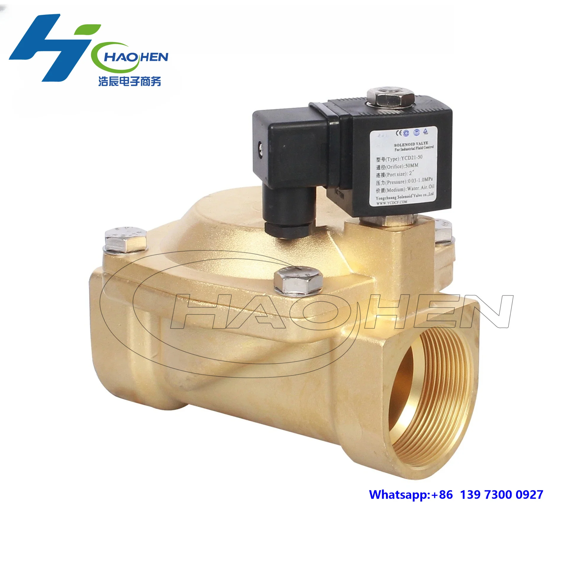 Detalhe 2 de Válvula solenoide YCD21 pilot diaphragm solenoid valve, cast iron flange, pipeline fire protection Outras válvulas