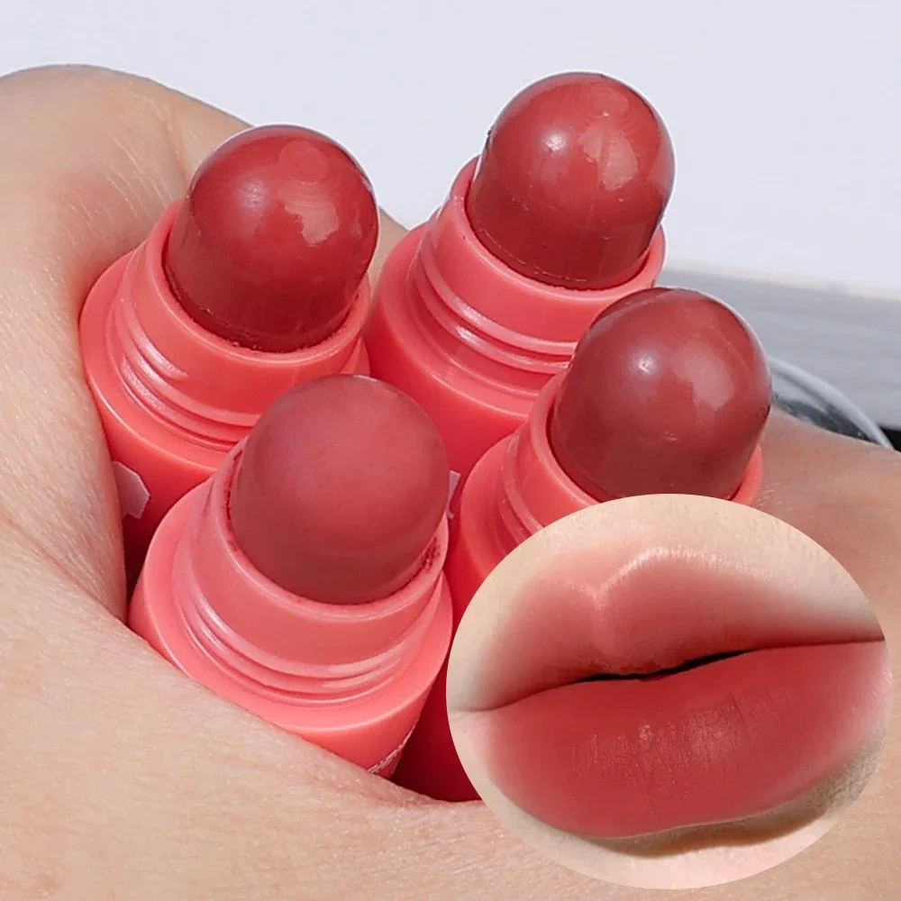 Waterproof 4 in1 Lipstick Matte Velvet Red Non-stick Cup Lasting Nude Pink Lip Tint Not Fading Crayon Lipstick Set Korean Makeup