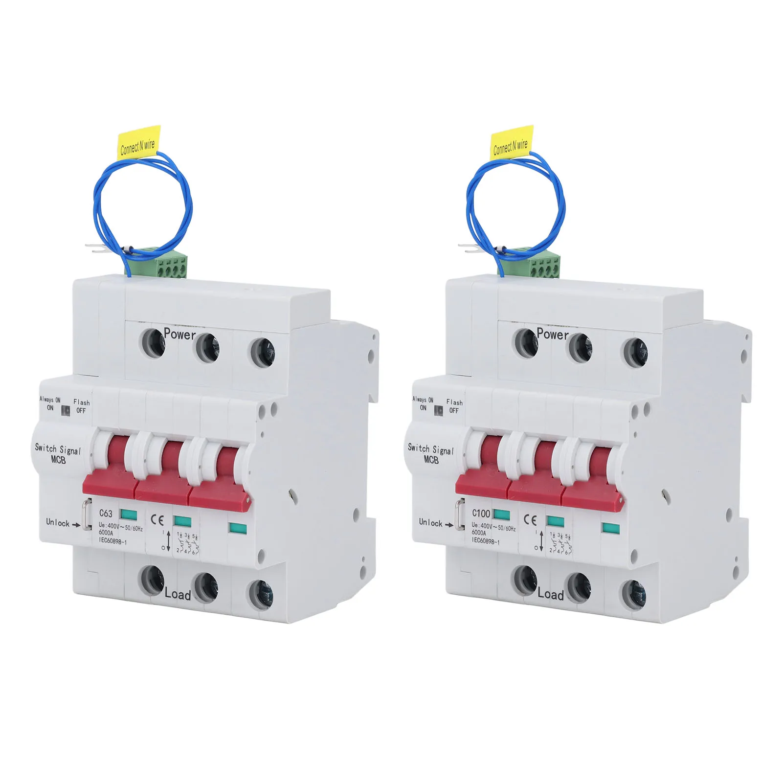 AC400V Circuit Breaker 3P PC Network Control Passive Active Control Miniature Circuit Breaker Switch for Factory