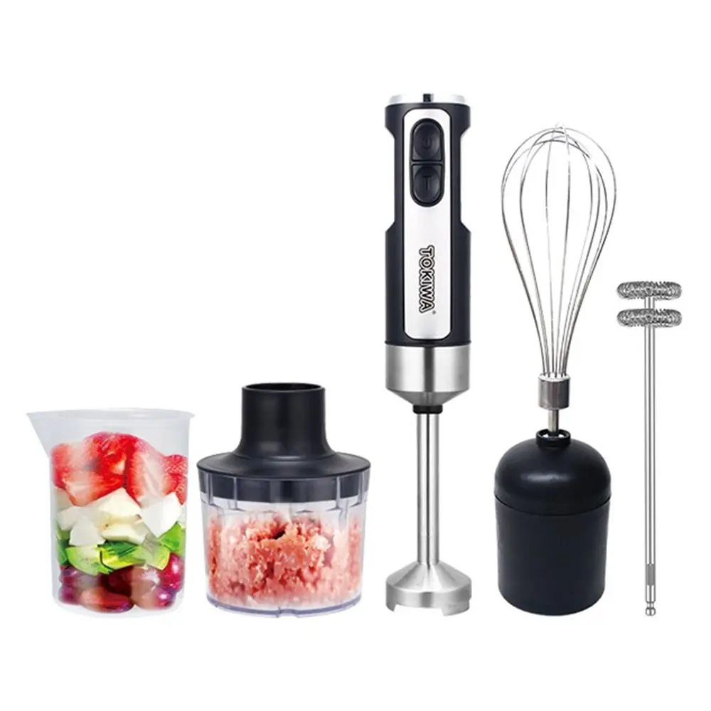 

5 in 1 Hand Blender 316 Stainless Steel 400W Food Stick Mixer Multi-purpose EU Plug Immersion Electric Blender Making Desserts
