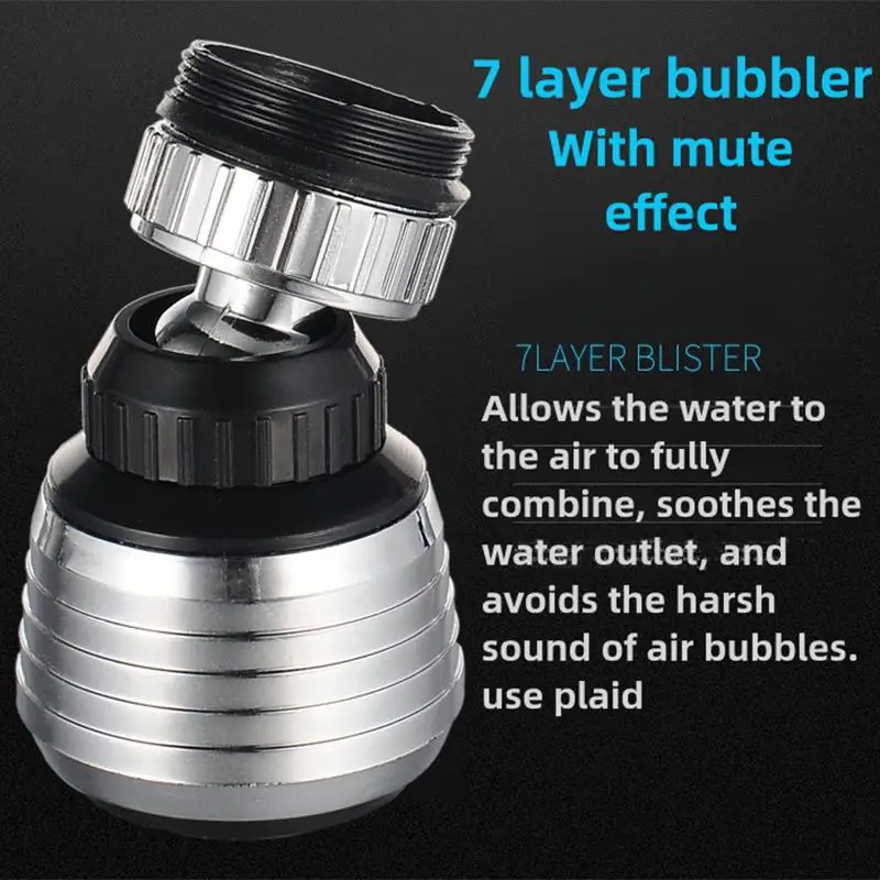 SU Faucet Sprayer Extension Faucet Sprayer Extension Device With 360 Degree Rotation Kitchen Sink Aerator Extender Tap Lengthen
