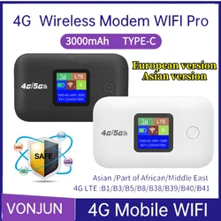 4G Lte WiFi Router 150Mbps Mini Mobile Hotspot 3000mAh Mobile Pocket WiFi Router Expander Mobile Hotspot Wireless Mifi Modem