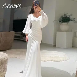 Cenove Long Sleeves Mermaid Abrabic Evening Gown Formal Princess Sweetheart Prom lovry New Party Dresses for Women Party 2023