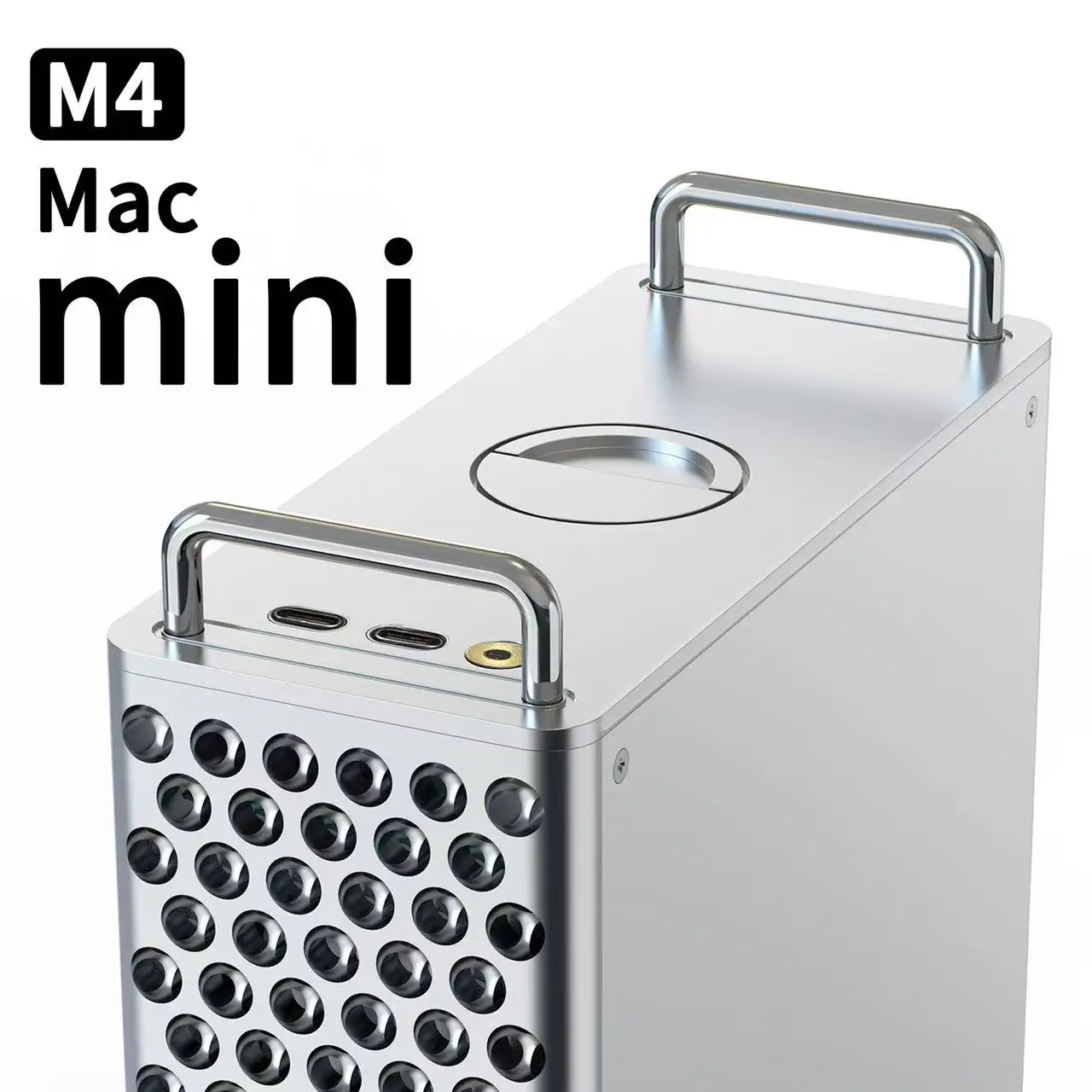 

Support HDD Expand For Mac Mini M4 Aluminum Alloy Vertical Stand Computer Protective Cover Computer Accessories for Mac Mini M4