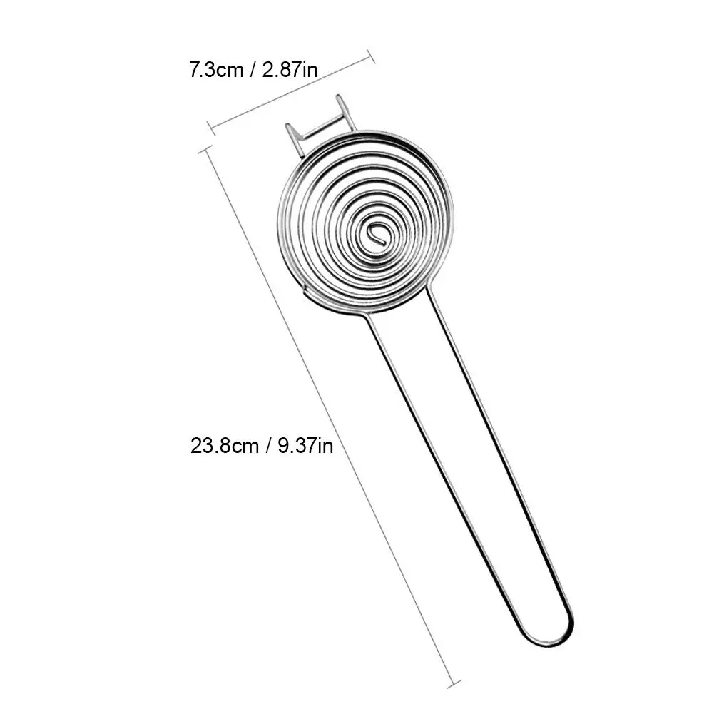Stainless Steel Spring Manual Egg Beater Mixer Spoon Kitchen Gadget for Egg Sauce Honey Cream Stirring