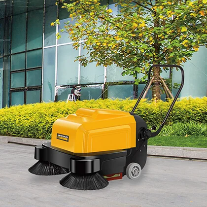 MN-P100A 12V Walk-Behind Electric Hand Push Vacuum Street Sweeper Cleaning Machine Side Brush 22L Dustbin CE Certified New 1