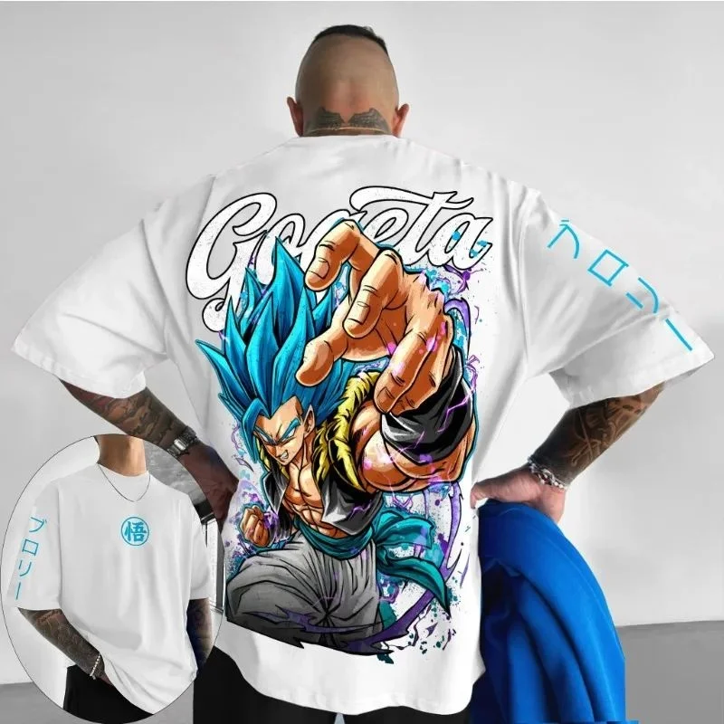 

Dragon Ball Anime Men's T-Shirt 3D Print Gogeta Character Design Must Have for Anime Fans Unique Sty