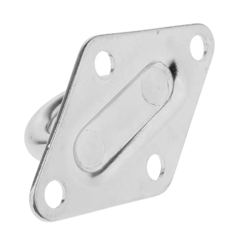 Durable Plate Hooks Stainless Steel Pad Eye with Four Holes for Secure Hanging for Garden Garage