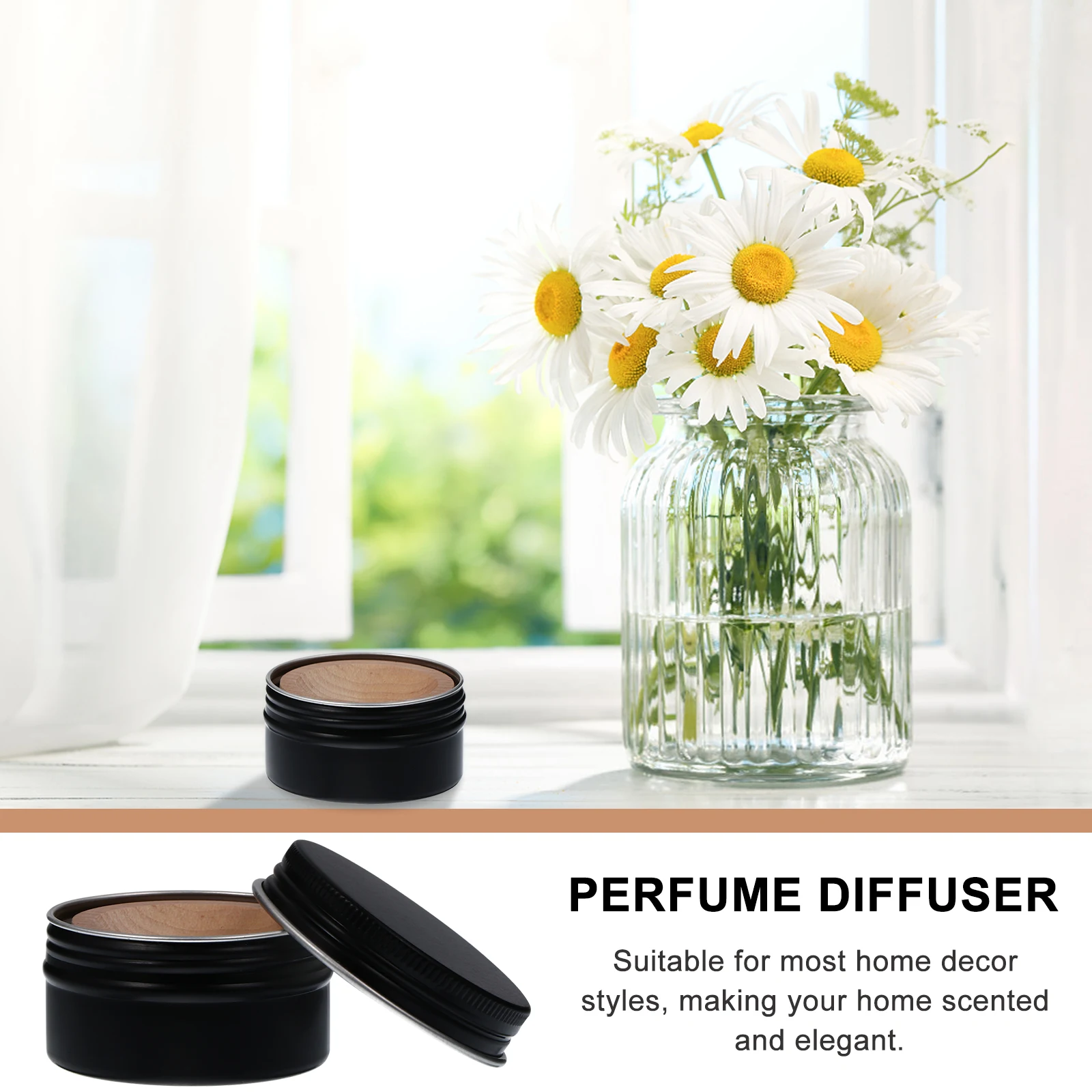

Natural Wooden Essential Oil Perfume Decorative Scent Diffuser For Bedroom Office Yoga Room Safe Durable