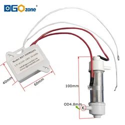 500mg Ozone Quartz Tube Ozone Generators for Air and Water Purifying ozone Tubes glass tube ozonator  KHT-500MGQA1/A2