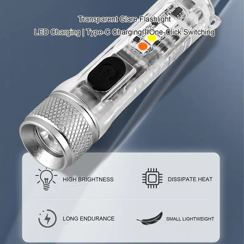 Mini Flashlight LED Mini Keychain Flashlights Waterproof Key Ring Light For Dog Walking Sleeping Reading Nice Gift For Family