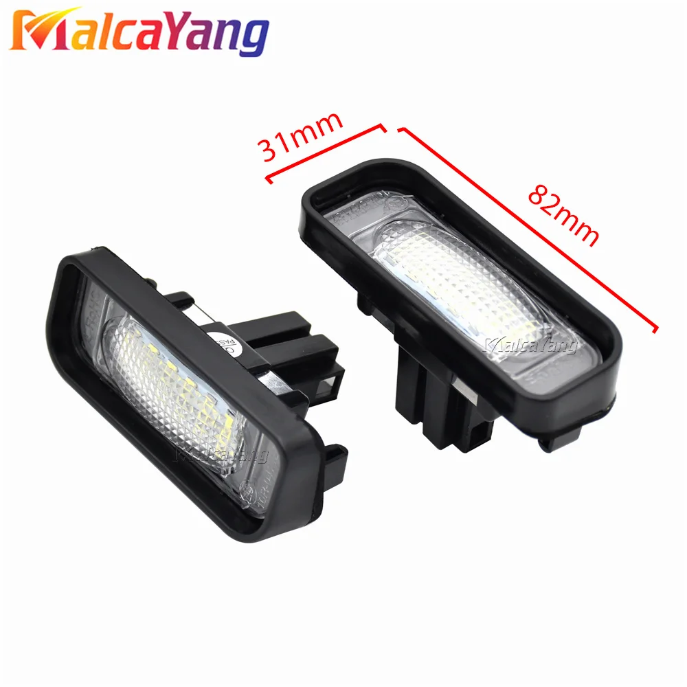 

For Mercedes Benz W220 S Class S320 S350 S500 S55 S600 S65 1999 2000-2005 6500K Super White 2PCS LED License number Plate Light