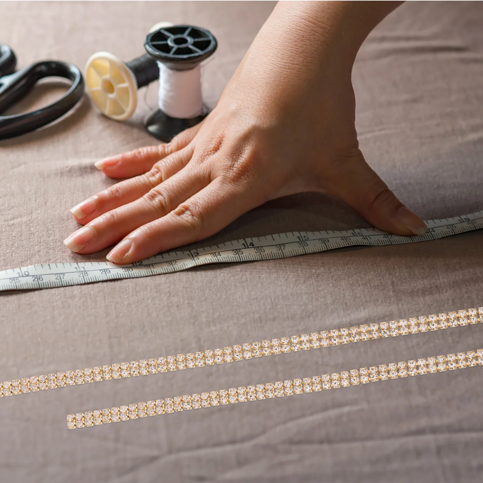 شلال حجر الراين مخلب سلسلة تقليم DIY بها بنفسك الملابس فستان الزفاف ديكور الحرفية ملحق سلسلة الزخرفية التشذيب