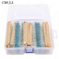 2600pcs/lot 130 Values 1/4W 0.25W 1% Metal Film Resistors Assorted Pack Kit Set Lot Resistors Assortment Kits Fixed Resistor Kit