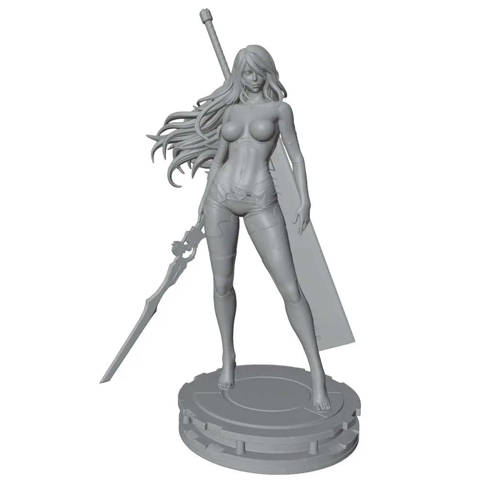 Figura resina miniatura sin pintar para juegos rol y coleccionismo - imagen 2