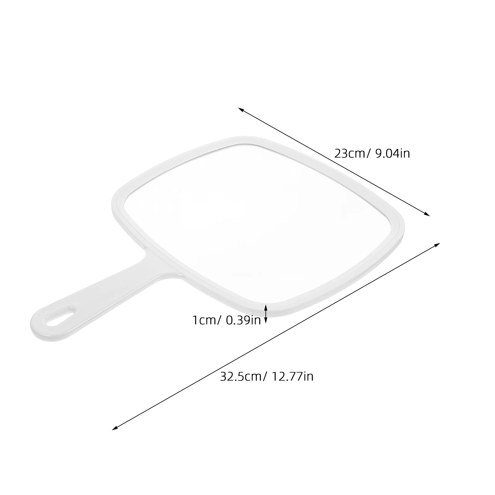 Handheld Mirror Lightweight Safe Beauty Care Home Travel Use Stylish Decorative Hand Mirror Small Hand Mirror,