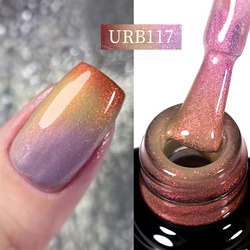 UR SUGAR 7ml Thermal Auroras Glitter Gel smalto per unghie temperatura invernale 3 colori che cambiano Soak Off UV LED Manicure unghie Gel