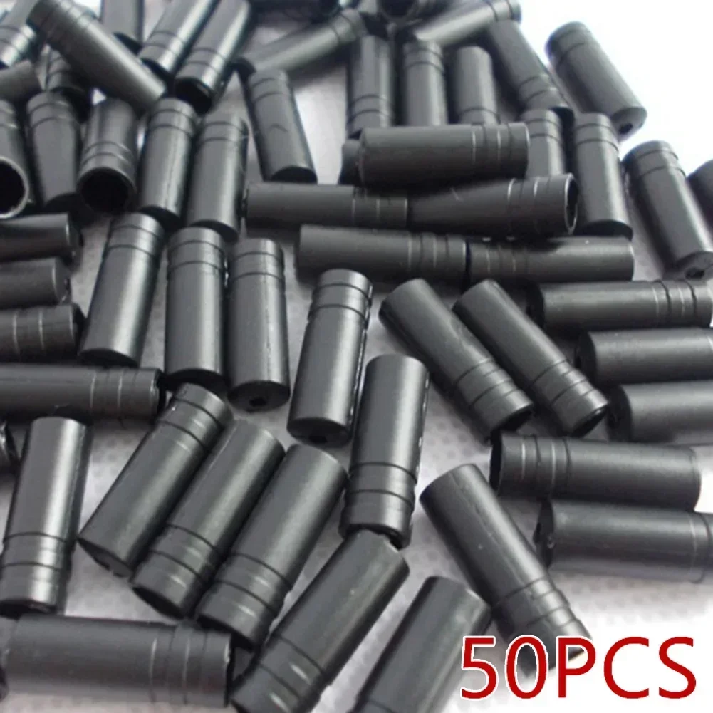 100PCS 4mm/5mm Bike Shift Line Pipe Cap Bicycle Shifter Brake Gear Outer Cable Tips Ends Cap Crimp Ferrule For Gear Shift Cables