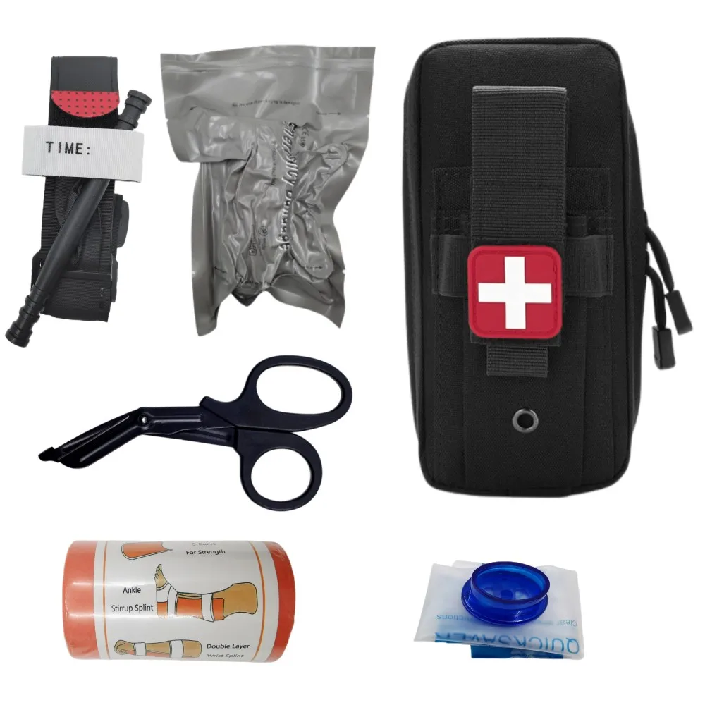 

Tactical emergency kit medical kit EMT trauma tourniquet bandage emergency equipment