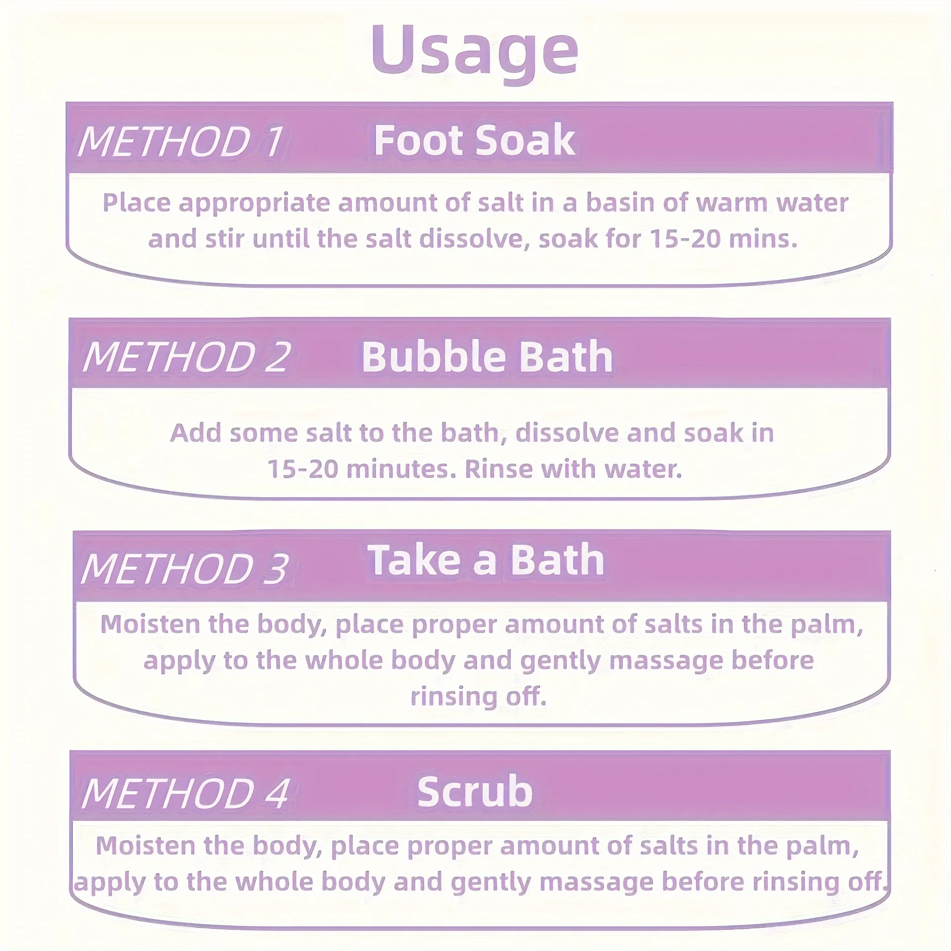 เกลืออาบน้ําแร่ 1 แพ็ค/0.44 ปอนด์, การแช่เกลือและการแช่ผ่อนคลาย, กลิ่นกุหลาบพร้อมชุดว่ายน้ําน้ํามันหอมระเหย - การดูแลร่างกาย - ความงาม
