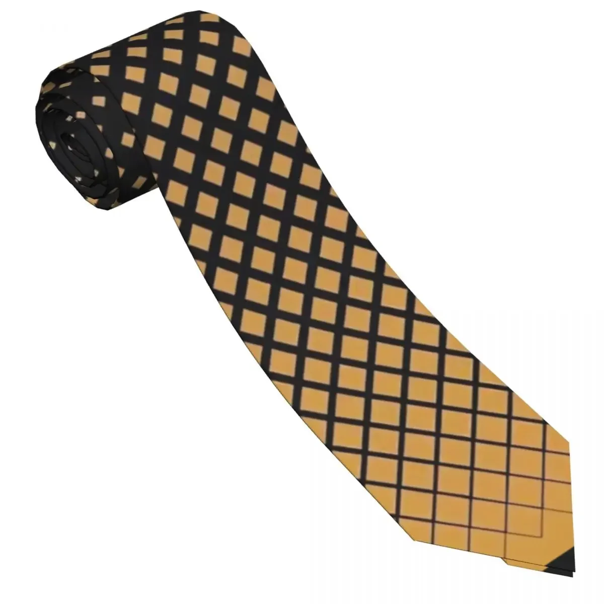 Corbata abstracta con estampado de rombos para hombre, corbatas de cuello con patrón geométrico, corbata de cuello elegante, accesorios de corbata de gran calidad para boda