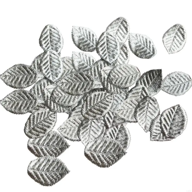 G92C Mini Faux Fabric Leaves 5 for Costume Work and Small Craft Use