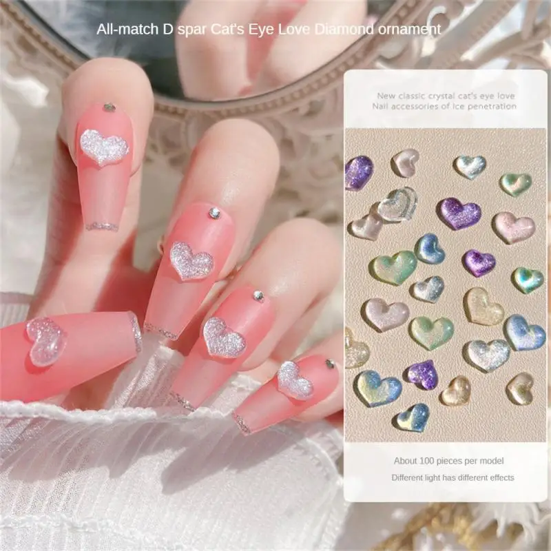 Akcesoria do paznokci Nail Art Charms Hollow 3d Nail Hollow Heart Pearl Nail