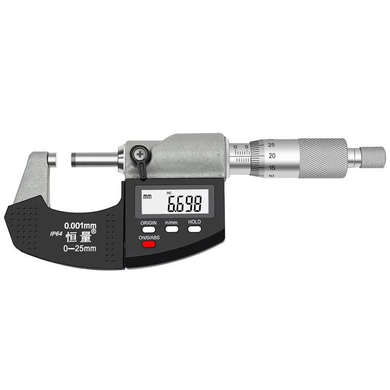 High Precision IP64 Digital Outer Diameter Micrometer 0.001mm Stainless Steel Measuring Gauge