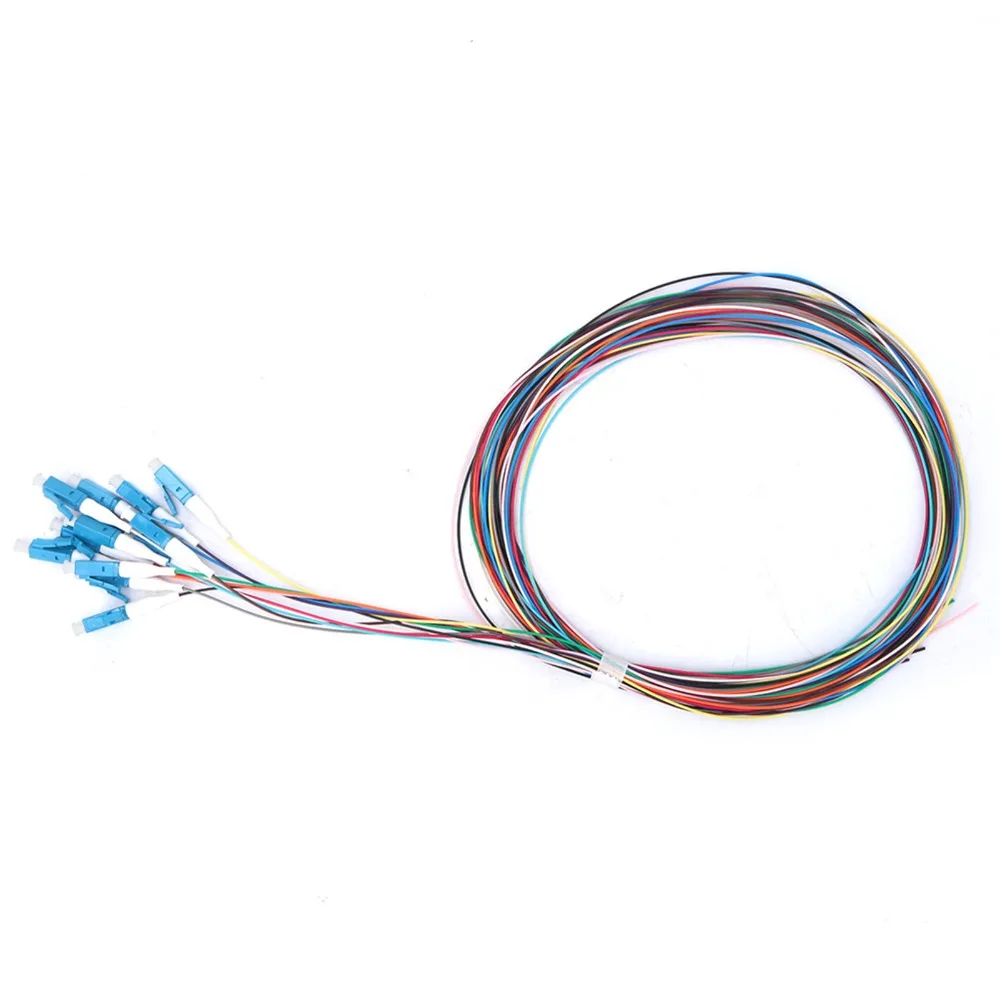 LC/UPC Fiber Optic Pigtail 1310-1550nm Wavelength Single Mode Fiber Pigtail Low Insertion Loss Good Temperature Stability