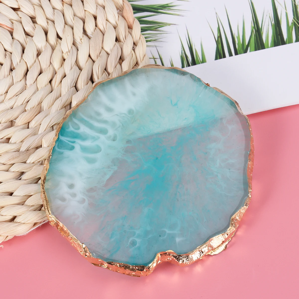 لوحة الراتنج علبة طلاء مستديرة خضراء لمسمار الفن خلط مزج الأساس مستحضرات التجميل لوحات أدوات الرسم المهنية #1