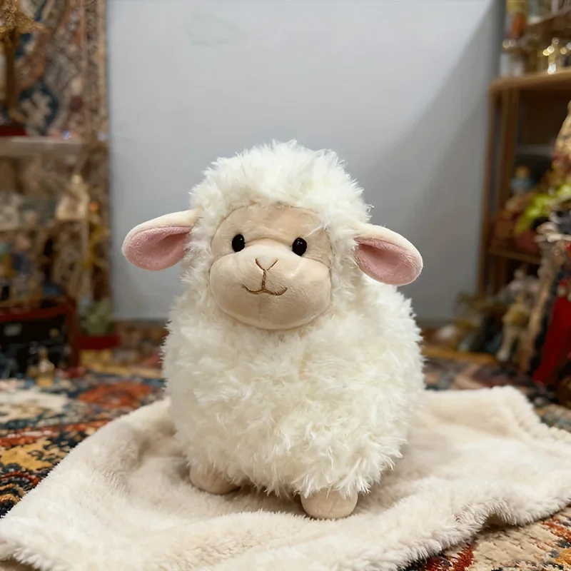 Small Plush Cartoon Toy | Cute and soft polyester lamb/animal doll;home sofa ornament;comfortable throw pillow;interactive gift