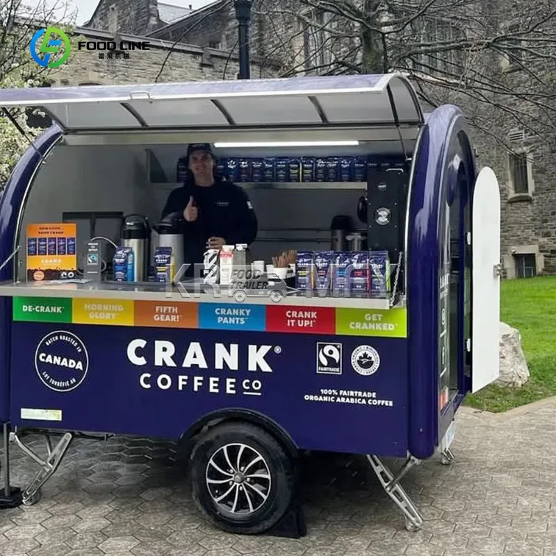 

China Mobile Food Vending Trailer Stainless Steel Food Trailer Fully Equipped Food Truck Trailers with Full Kitchen Equipment