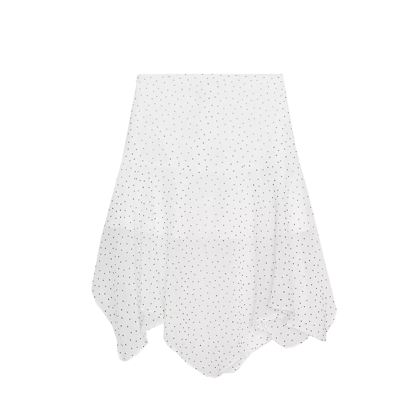 Jupe asymétrique à pois pour femmes, taille moyenne, coupe cintrée, usage quotidien, nouvelle collection automne 2025, Sle Z