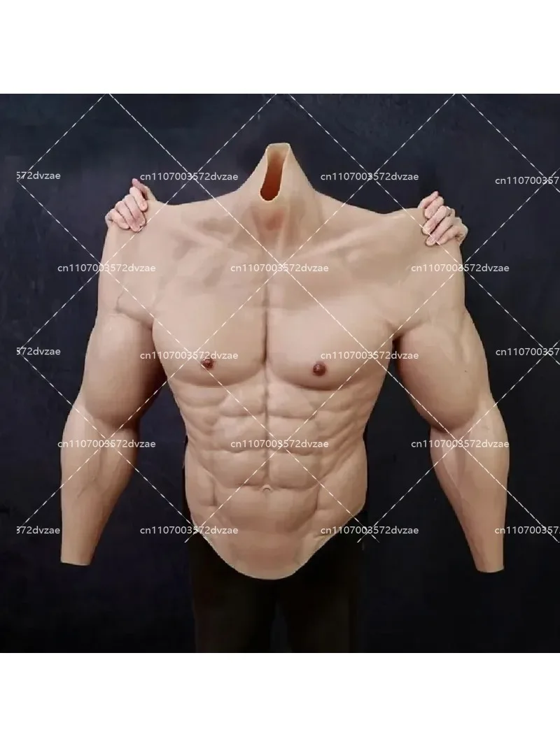 Silicone Chest Muscle Enlargement Pad Realistic Cross Dressing Costume Accessory for Masquerade