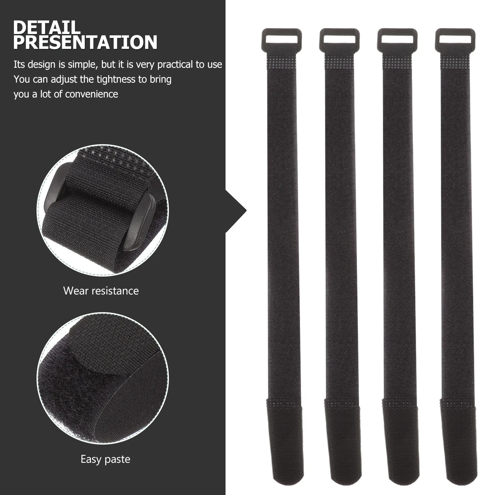 12pcs Reusable Cable Ties – Nylon Fastening Straps for Cord Organization & Secure Bundling