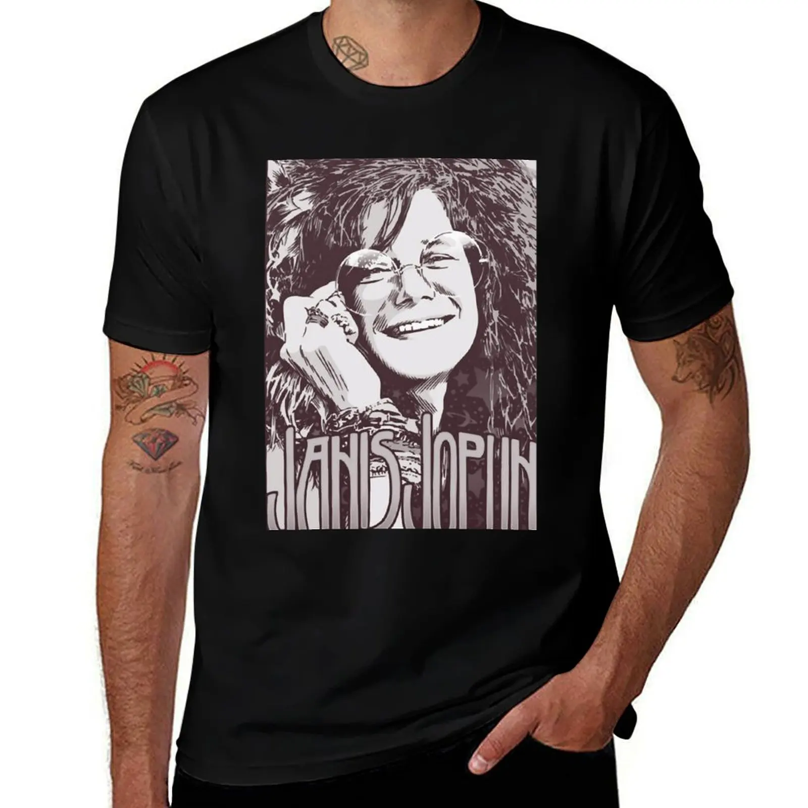 

Janis Joplin T-Shirt summer top street wear luxury clothing labubu vintage t shirts mens graphic t-shirts hip hop