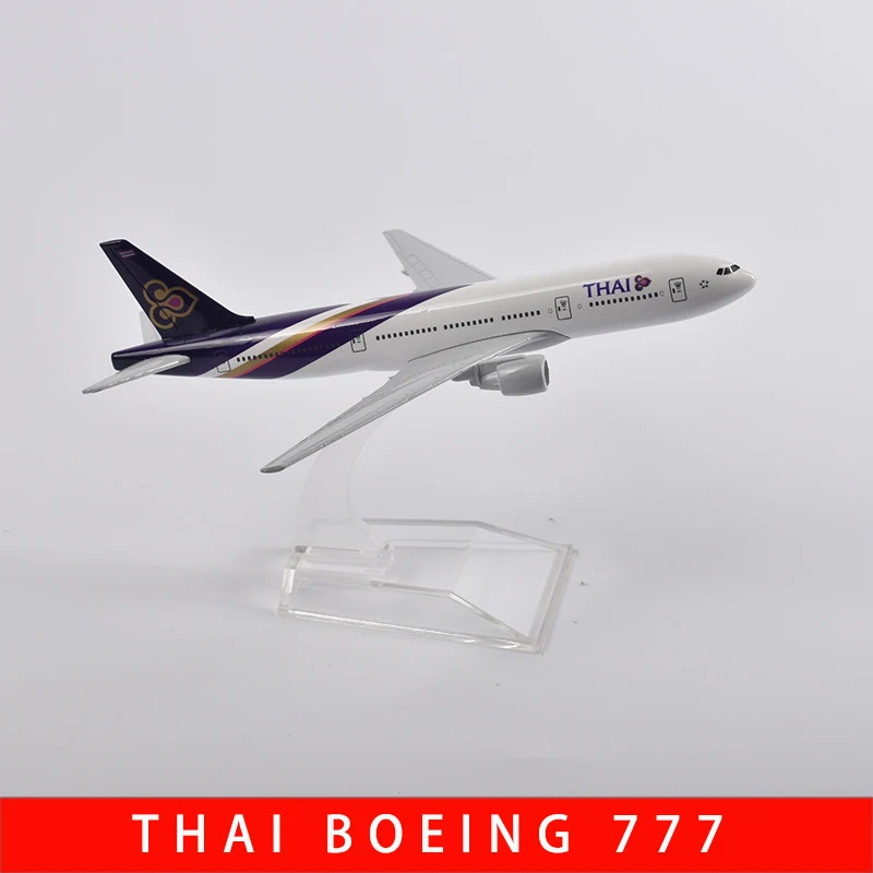

JASON TUTU 1/400 Scale Diecast Metal Thai Airways Boeing 777 Aircraft Model B747 A380 16CM Miniature Authentic Collectible Gift