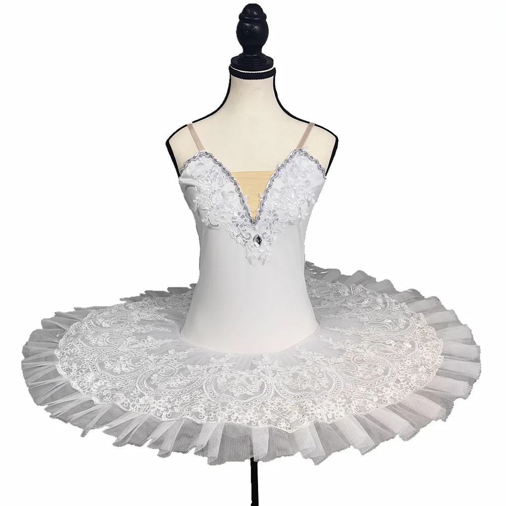 Ballet Tutu Skirt Sling Children White Swan Lake Dance Performance Costumes Beauty Dance Clothing image 2