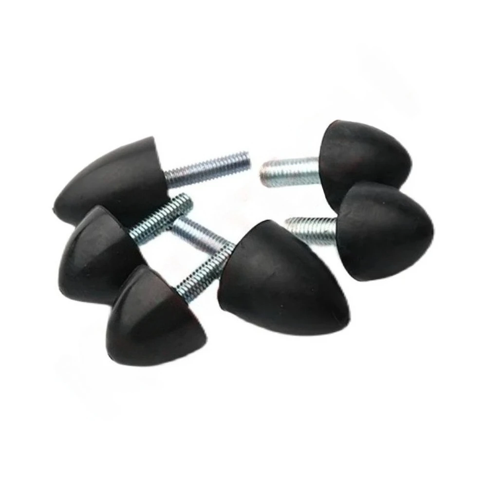 1-10Pcs Single Thread Male-End M6 M8 M10 M12 M16 Conical Pointed Rubber Shock Absorber Isolation Mount Teardrop VP-Type Damper