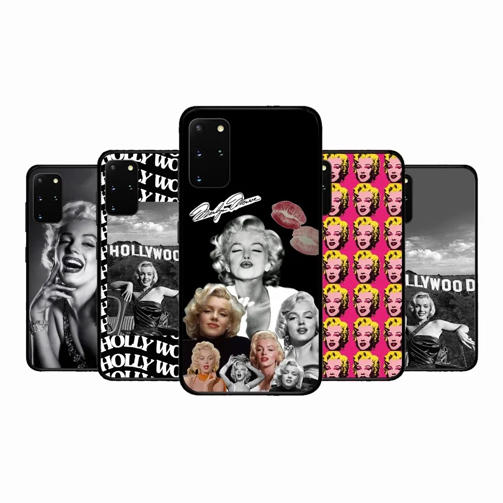 Marilyn Monroe Cushion Cover For Samsung S 9 10 20 21 22 23 30 23 24 plus lite Ultra FE S10lite Fundas