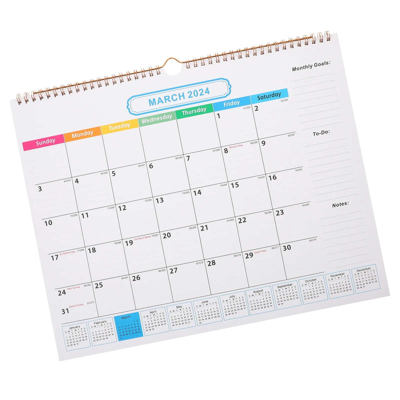 

18pcs 2023-2024 Wall Monthly Hanging Calendar For Home Office Daily Use Notepad Design Sturdy Appointment Calendar Family Gift