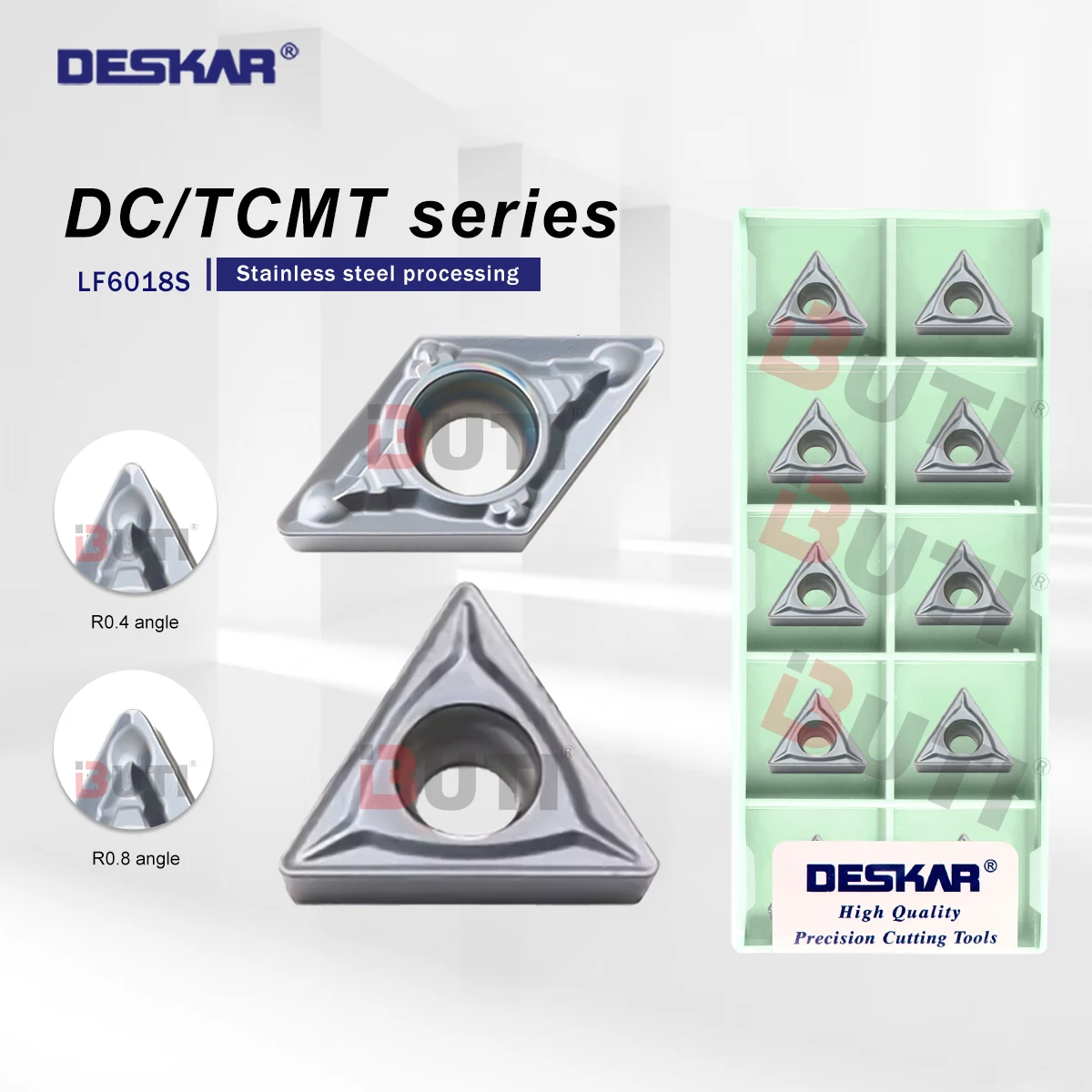 

DESKAR 100% оригинальный DCMT070204/08-MV TCMT110204/08-RM LF6018S высококачественные карбидные вставки токарный станок с ЧПУ внутренние отверстия токарные инструменты